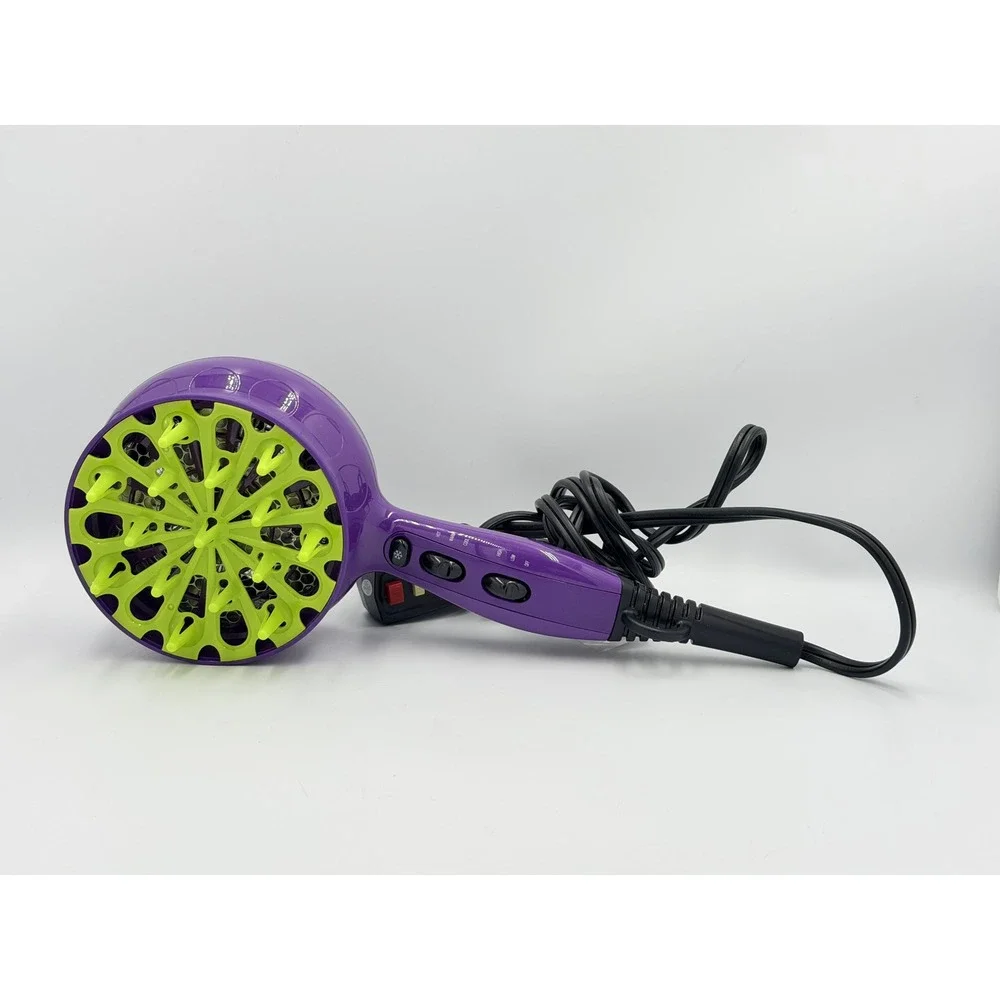 Bed Head TIGI Curls in Check Diffuser Hair Dryer Purple Green 1875W